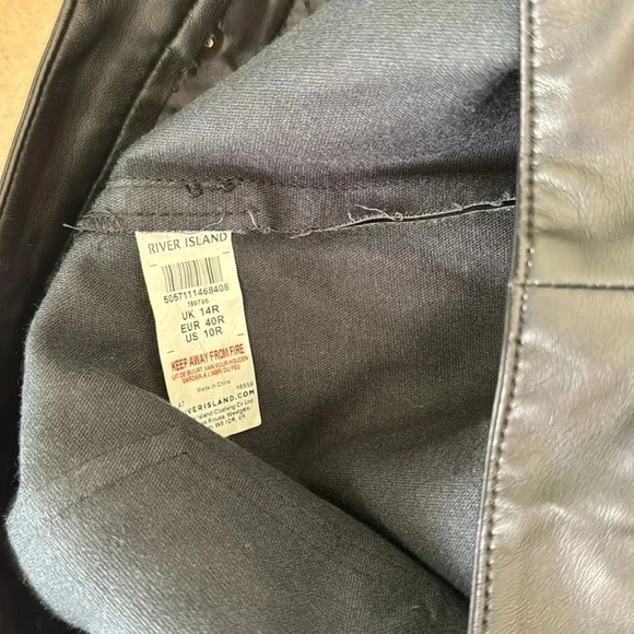 River Island Faux Leather Trousers - Picture 8 of 8